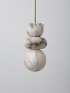 Wholesale 180*330mm 3 Pendant Ceiling Light Alabaster Triple Pendant Light Dimmable from china suppliers