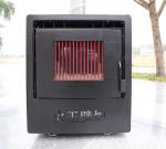 Indoor Real Fire Fireplace Burning Firewood And Coal Air Conditioning Heating