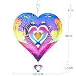 300*300MM Whirling Metal Wind Spinner Summer UV Printing Dolphin Wind Spinner