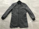 Menswear Charcoal Metlon Coat With Funnel Rib Collar XS-XXXL Size TW79364