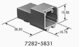 Wholesale Yazaki Automotive Electrical Connectors , Car Electrical Connectors 7282-5831 from china suppliers