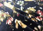 240GSM Polyester Velvet Fabric / Micro Velvet Fabric Night Garden Color