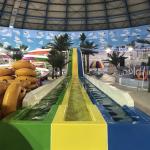 Customized Kazakhstan Astana Indoor Fiberglass Pool Water Slide Park Project