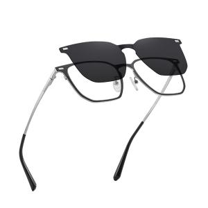 Wholesale Polarized Magnetic Clip On Sunglasses Reading Glasses Unisex Metal Frame from china suppliers