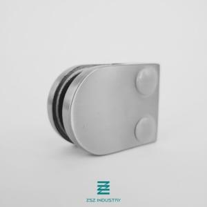 Wholesale Small D Glass Railing Clamps Satin Finish / Mirror Finish Easy Installation from china suppliers