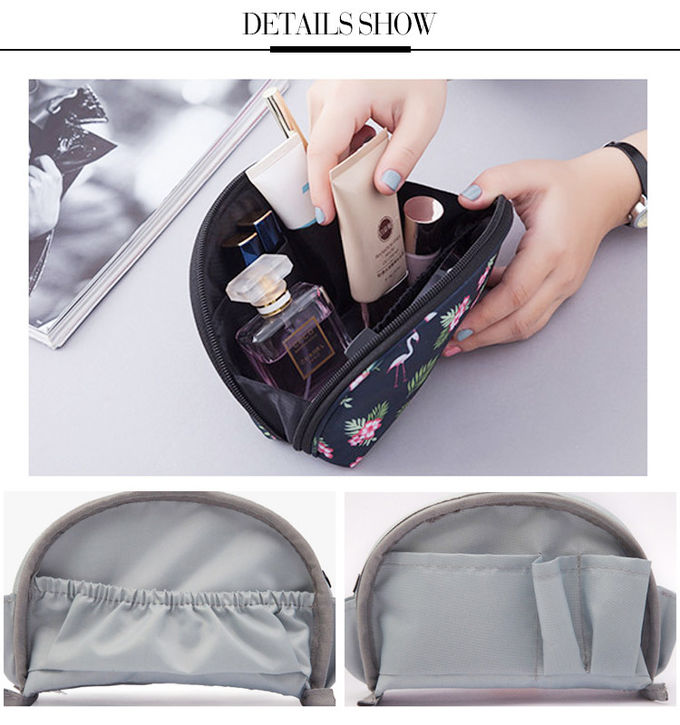 Wholesale Various Colorway Lady Custom Half Moon Cosmetic Bag