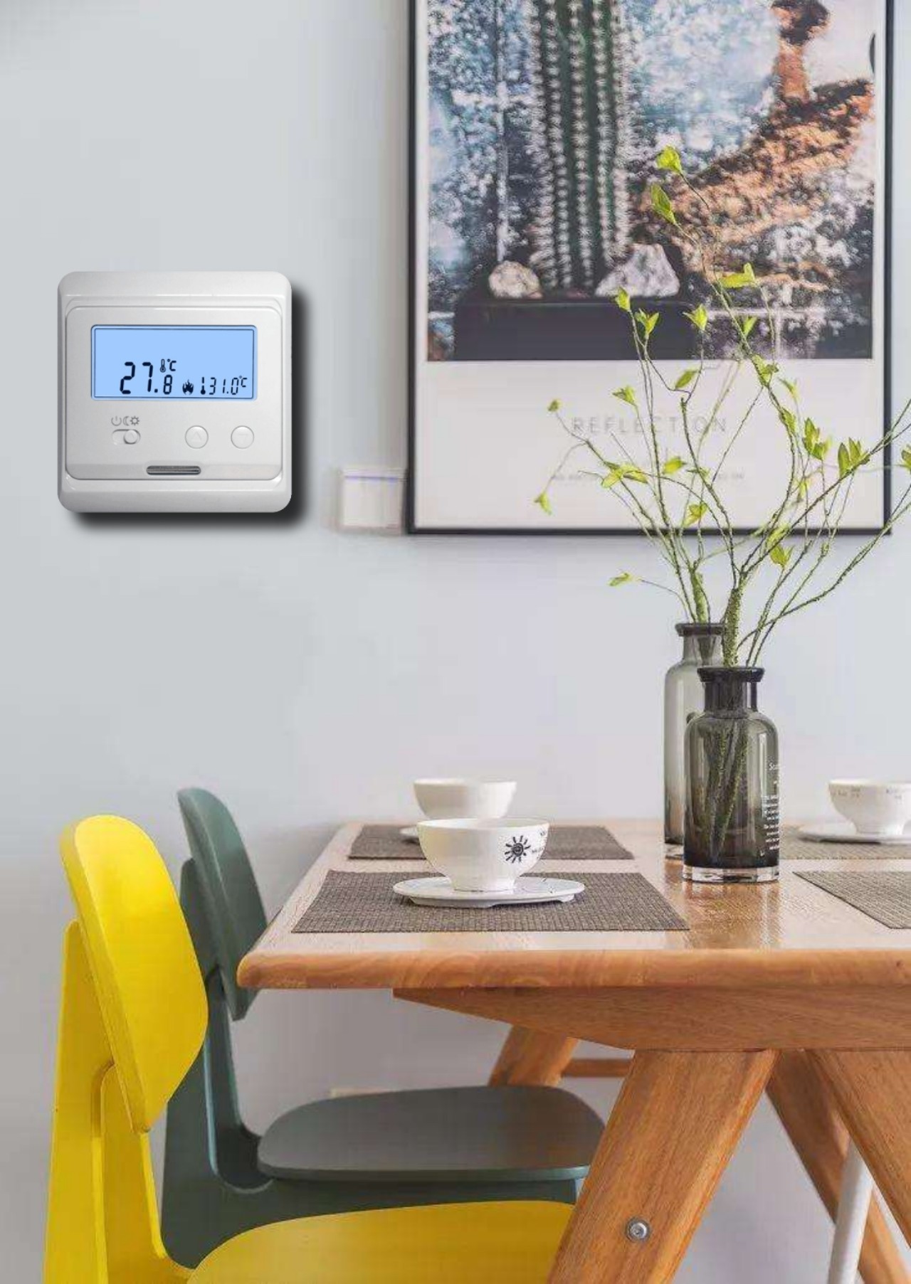 Digital Programmable Electric Heat Thermostat For Air Conditioning CE UL