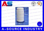Eco - Friendly 80ml Round Plastic Pill Bottles / Medicine Bottle With Screw Cap