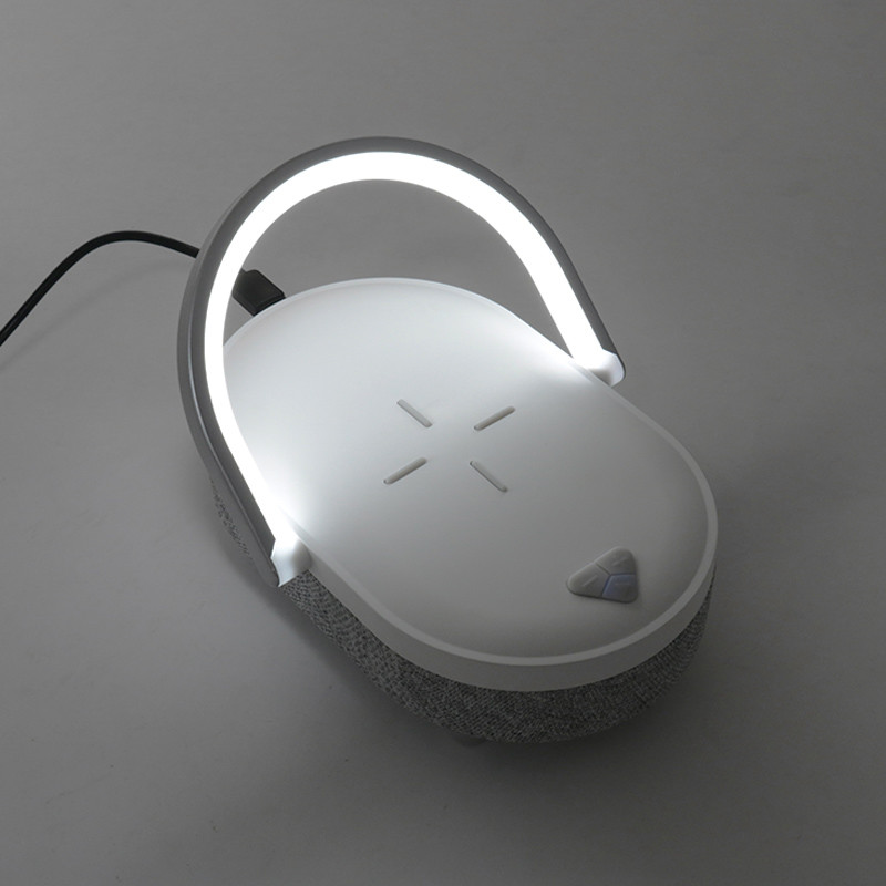 Custom Logo Fast Speed Wireless Charger With Speaker / LED Light