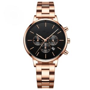 Wholesale Sport Alloy Quartz Watch Ladies Steel Solid Band Minimalist Waterproof Watch from china suppliers
