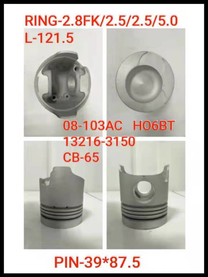 Mitsubishi 8M21 Engine Piston ME163897 150mm S4E2 34417-23102 DK10 13216-1060 H06BT 13216-1871