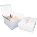8x8x4 Inch Gift Wrapping Boxes with Lid Coated Paper Bridesmaid Proposal