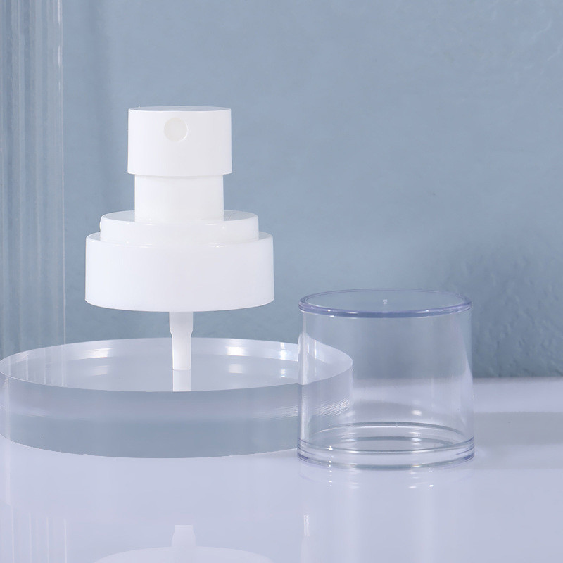 White Half Cover Spray Head Plastic Toner Bottle Pump Head Lotion Vacuum Bottle Pump Head