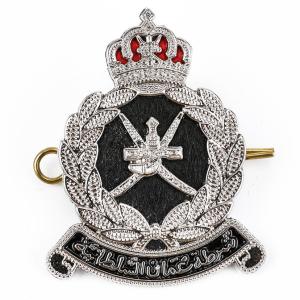 Wholesale Customized 0.23 inch Army Uniform Badges Oman Metal Cap Badges from china suppliers