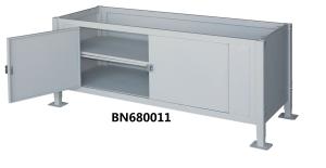 Wholesale Movable Heavy Duty Steel Work Bench , Industrial Cabinet Work Table 30 Inch Depth from china suppliers