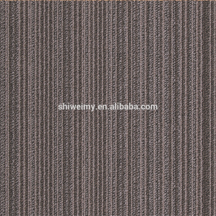 Rectangular shape nylon yarn pvc backing carpet tile