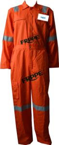 Wholesale Orange Fr Reflective Lightweight Fr Coveralls For Oil Gas Industry 240gsm Fabric from china suppliers