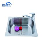 Silver-white Color Stainless Steel Kitchen Sink Single Bowl Kitchen Sink