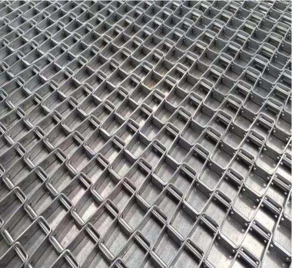Honeycomb Wire Stainless Steel Wire Belt Conveyor For Food Industry Strong