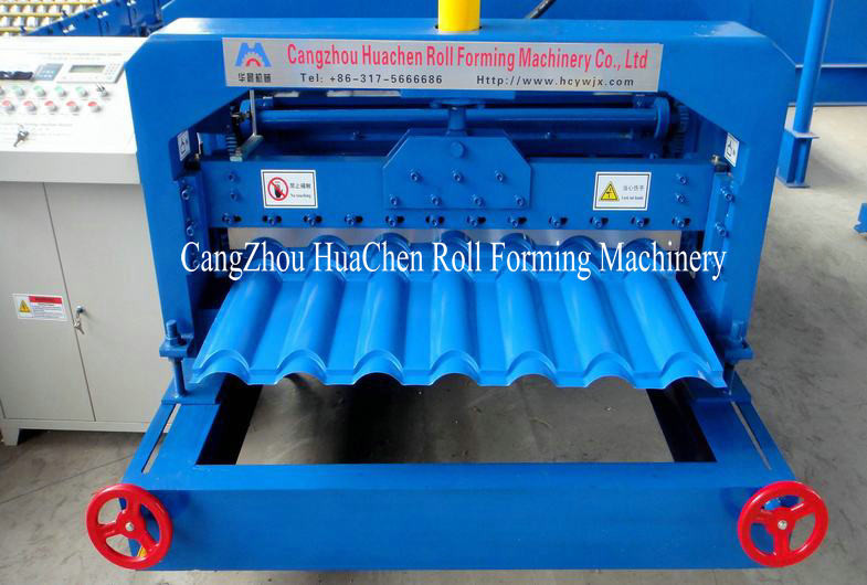 7.5 Kw Corrugated Sheet Metal Rolling Equipment With 4 - 8 M/Min Forming Speed