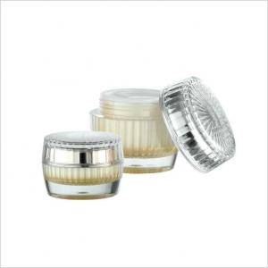 Wholesale Double Wall Cosmetic Jar Drum Shape Cream Jar 15g 30g 50g Plastic Jar Empty Acrylic Cream Jar from china suppliers
