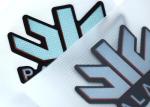 Luminous Rubber Garment Patches 3D Silicone Heat Transfer Label For Ski Suit