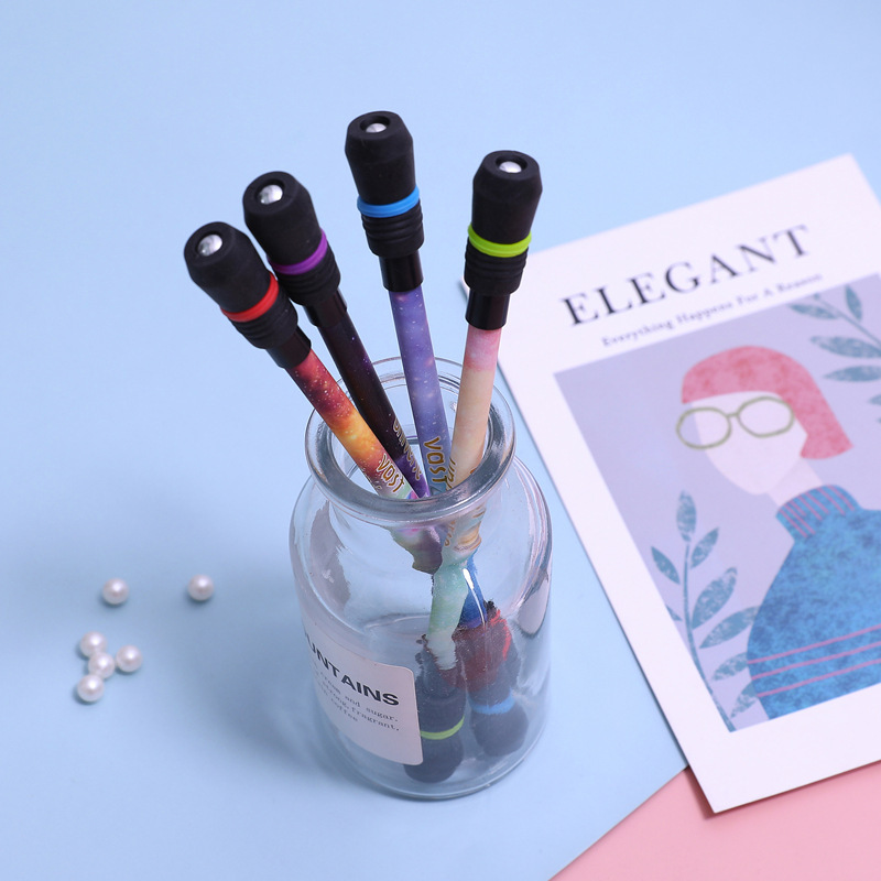 2022 Multi-Function Office Writing Pen Ballpoint Class Spinning Plastic Gift Refills