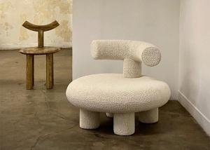 Wholesale Nordic Modern Fabric Dining Chairs Single Person Small Cute from china suppliers