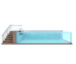 Family Sports Above Ground Pool with Acrylic Panel Window and Stainless Steel
