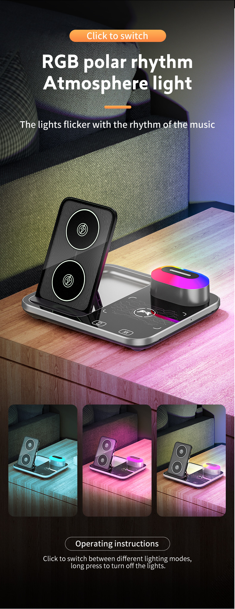 3 In 1 Magnetic Travel Wireless Charging new shaped at 2024