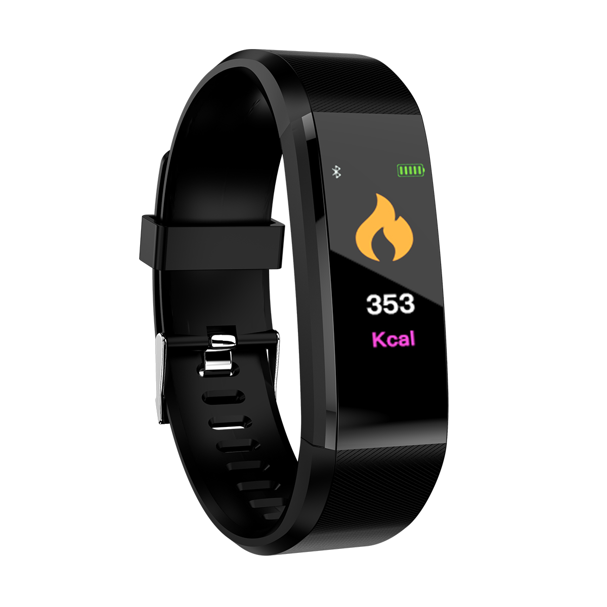 Electronic Slider Health Fitness Tracker alloy plastic Waterproof Fitness Watch