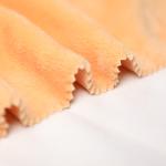 Solid Orange Single Side Shu Velveteen Fabric 150gsm Short Plush For Pillowslip
