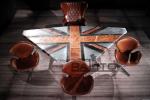 antique aluminium trapezium coffee table/aluminium meeting table furniture