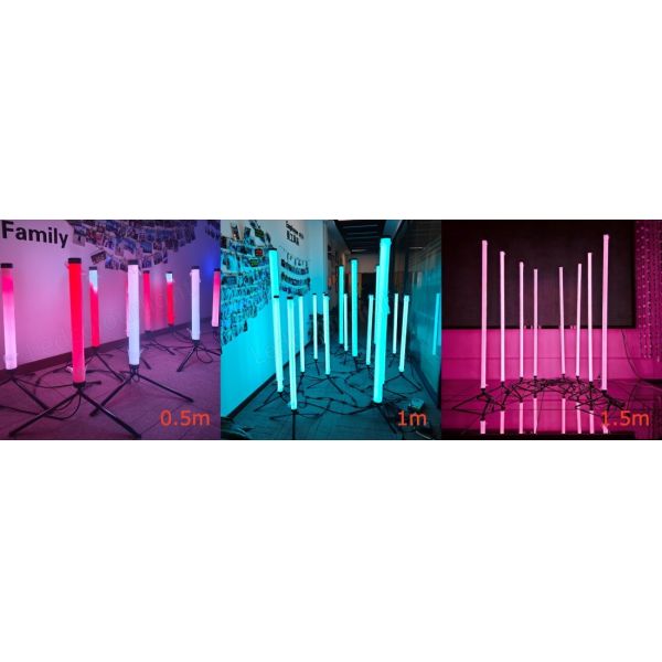Stage Lighting 50mm Diameter DMX Digital Addressable LED Pixel Standing Tube Light