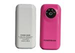 Fish Mouth Shape Plastic Power Bank 2600mah Short Circuit Protection