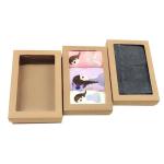 Yellow Window Box Packaging / Clothing T Shirt Packaging Box Logo Customized