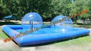 China Blue Inflatable Human Sized Hamster Ball / Inflatable Walk On Water Ball on sale