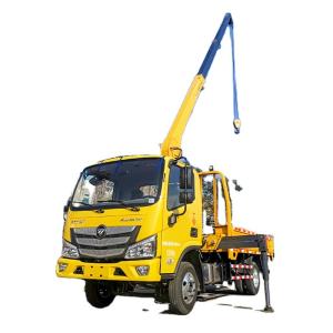 Wholesale tipper truck mounted crane 3.2 ton 4 ton knuckle hydraulic boom crane for sale from china suppliers