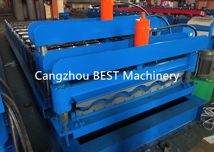 Professional Double Layer Roof Tile Roll Forming Machine , Roll Forming Equipment