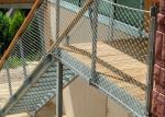Safety Balcony Flexible Stainless Steel Rope Mesh 30m / Roll Self Locking