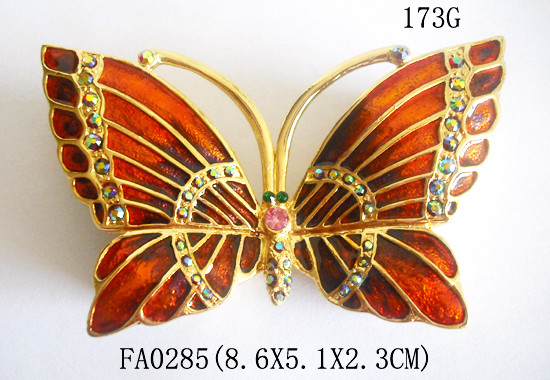 Butterfly Design Luxury Metal Jewelry Box Newest Promotional Box for Jewelry