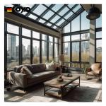 Waterproof Aluminum Outdoor Four Season Glass Room Extension Customized