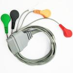 16 Pin 5 Leads Holter ECG Cable Snap Type Compatible EDAN SE-2003 SE-2012 China
