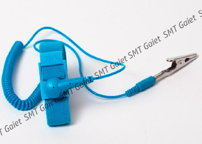 Blue Esd Wrist Strap 15 With A Linear Buckle Adjustment