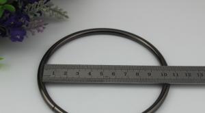 China Bag Harware Nickel Color 100 MM Iron Wire Metal Welded O Rings With Nickel Free on sale