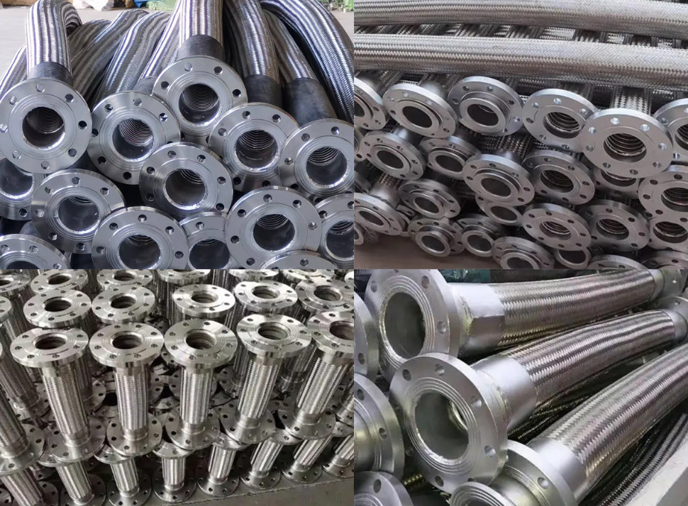 ANSI 150LB Flange Connection Flexible Metal Braided Hose Metal Fitting