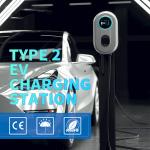 Type 2 Wallbox Home EV Charging Pile For Electric Car 32A 7.36KW 1 Phase With