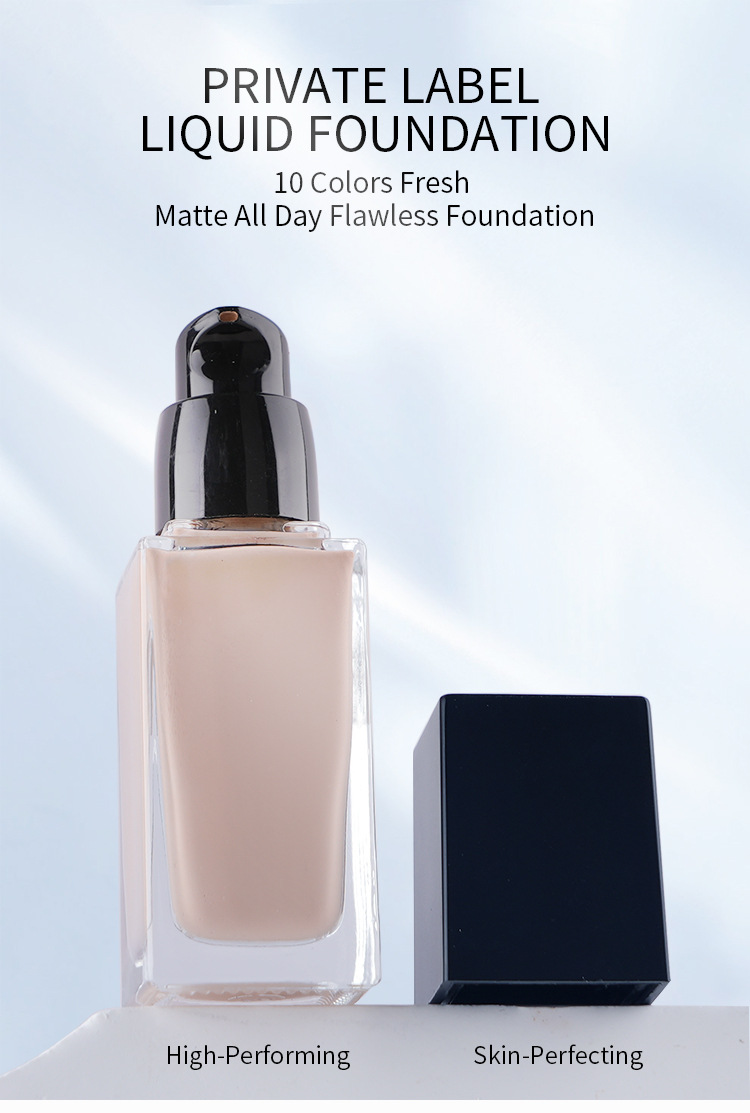 OEM/ODM Full Coverage Foundation Private Label Waterproof Matte Liquid Concealer Foundation for Black Skin