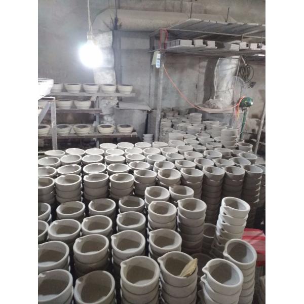 Customized Low Carbon Low Sulfur Ceramic Crucible for Steel DC-15 Standard