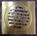 Golden color floor drain, PVD finished.10*10cm